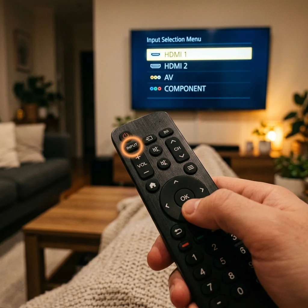 Troubleshooting TV inputs with remote