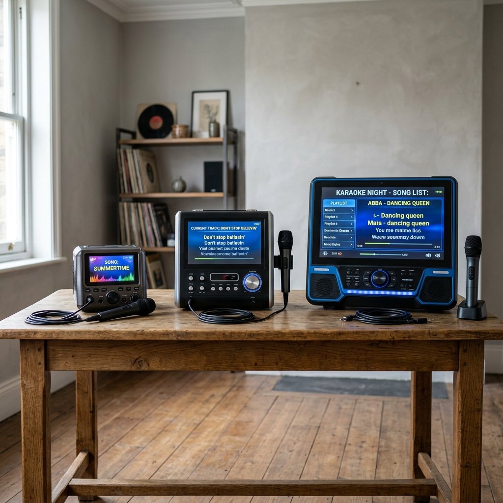 The best karaoke machine with screen displaying lyrics